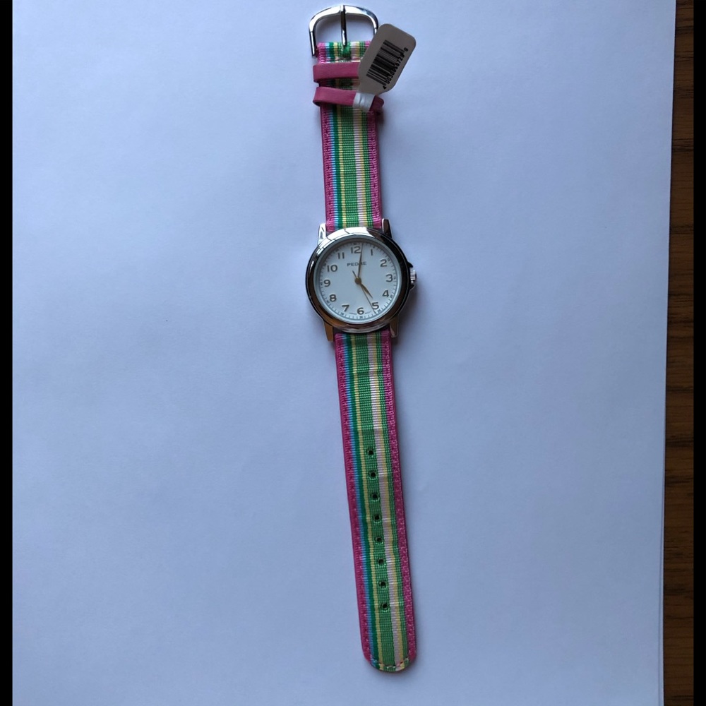 Pedre Rainbow Striped Watch Vintage Working NWT